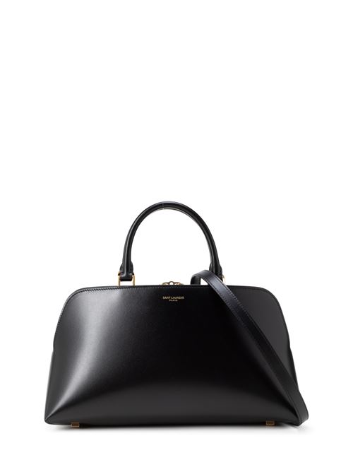 SMALL SAC DE JOUR DUFFLE BAG IN POLISHED LEATHER SAINT LAURENT | 7634782ZA0W1000